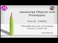 Javascript Object and Prototypes Tutorial for beginners in HINDI | ENGLISH (#8) Property Lookup