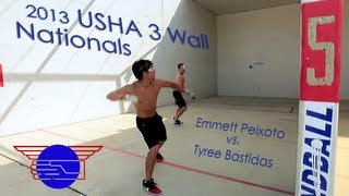 2013 USHA National 3-Wall Mens Singles Championship Match - Bastidas vs. Peixoto