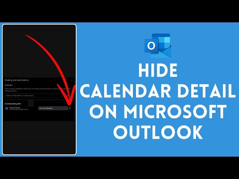 Как скрыть детали календаря в Microsoft Outlook 2024