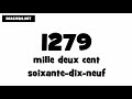 how to pronounce 1279 in french