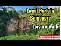 Leisure walk in a Singapore Local Park (Bukit Batok Nature reserve).