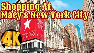 SHOPPING AT MACY'S HERALD SQ NEW YORK