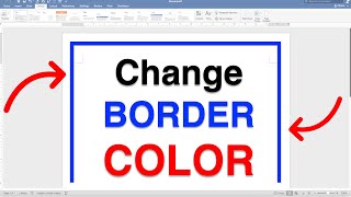 How to Change Border Color in Word (Microsoft)