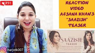 Saazish Official Teaser || Reaction Video | Afsana Khan | Official Teaser | Harjot Kaur