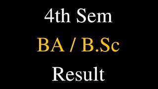 4th Sem BA/B.Sc Result | Calicut University