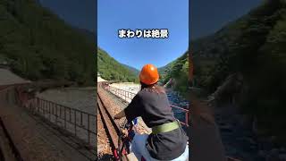 廃線レールをサイクリングできるアトラクションが楽しすぎた！ #shorts