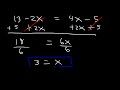 algebra how to solve equations quickly