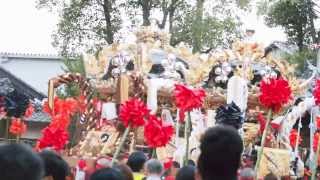 2013年　津田天満神社 【昼宮】　宮出　　思案橋vs構