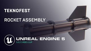 Unreal Engine 5.0.2 | Rocket Assembly Animation | GTX1050ti