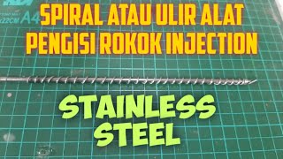 Membuat Spiral Atau Ulir Mesin Rokok Elektrik | Dari kawat Stainless Steel