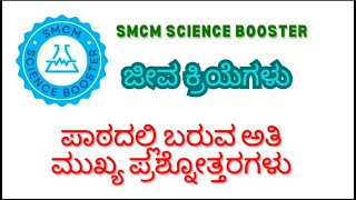 ಪರೀಕ್ಷಾ ತಯಾರಿಗಾಗಿ ಪ್ರಶ್ನೋತ್ತರಗಳು, ಜೀವಕ್ರಿಯೆಗಳು- ವಾರ್ಷಿಕ ಪರೀಕ್ಷೆಗೆ ಪೂರ್ವ ತಯಾರಿ.