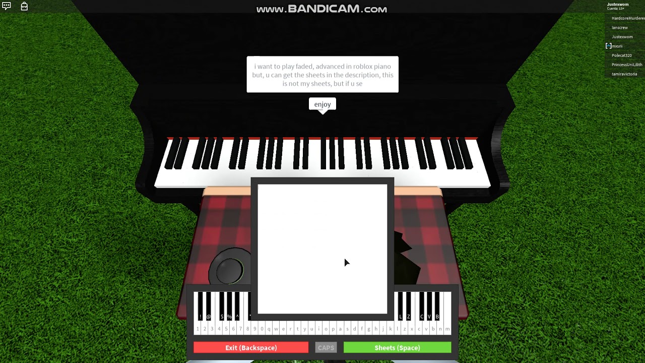 Rush roblox piano