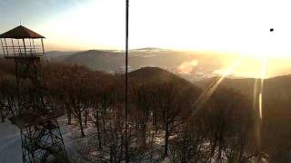 Egy téli nap a Karancs csúcsán - timelapse