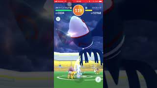 ポケモンGO カイオーガ ふぶき ノンブースト3人討伐