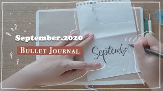 September Plan With Me 2020 Bullet Journal  | 9月子彈筆記手帳設計 | バレットジャーナルの書き方（9月）