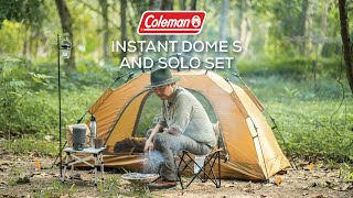 Coleman Instant Dome S and Solo set