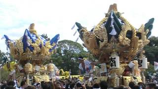 曽根天満宮　宵宮　伊保西部　南之町　境内　屋台練り