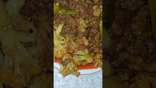 Cauliflower and Keema Recipe #Keema #trending #ytshorts #cooking #recipe #misbahkitchen