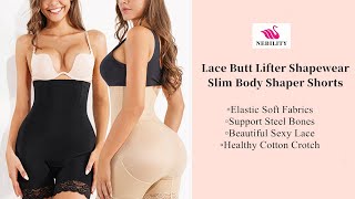 Nebility®Women Hi-Waist Tummy Control Butt Lifter Shaper Shorts