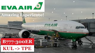 Eva Airways B777-300ER - Kuala Lumpur (KUL) to Taipei (TPE) - 5 Hours Flight - Trip Report #090