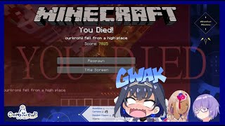 Kronii Gwak and Die Trying to Fly in Minecraft [HololiveEN x HololiveID]