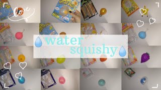 全水系スクイーズ紹介 ¦ water squishy ¦ ⚠BGMあり・ネイル