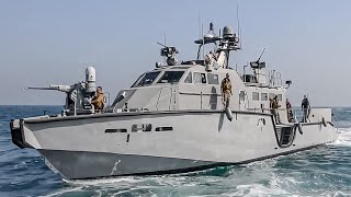 US Navy's Million of $ Worthy Cutting Edge Mark VI Patrol Boat Action at Open Sea