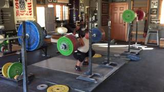 John Downey Back Squat Triple 241kg at 85kg Bodyweight