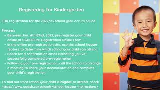 Kindergarten Information Night Presentation