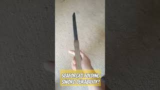 Real Titanium Folding Sword!! But is it Durable?!