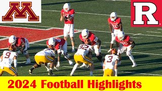 Minnesota vs Rutgers Football Game Highlights 11 9 2024