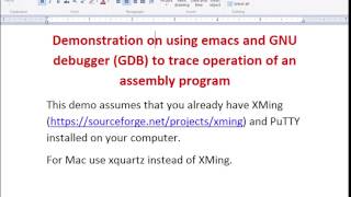 Debugging Assembly On Linux