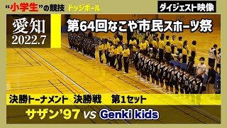 【ドッジボール】決勝戦(1set) サザン’97 vs Genki kids