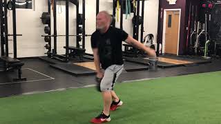 Staggered Stance Kettlebell Swings