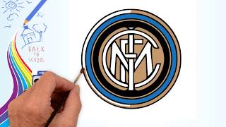 How to Draw-How to Draw inter milan  Badge - Drawing the inter milanl Logo  | Drawing logo Channel