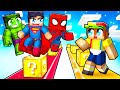 NOOB vs SUPERHERO Lucky Block Race In Minecraft!