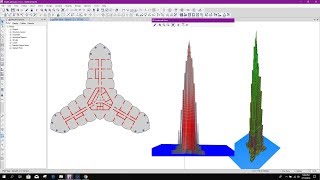 Modeling of Burj Khalifa in Etabs v17 with Column, Shear Wall & Floors