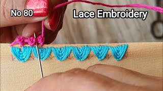 No 80 |Very Unique Border Embroidery designs || Hand Embroidery designs || Hand Embroidery Tutorial