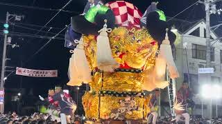 新居浜太鼓台祭り　多喜浜駅前　又野太鼓台