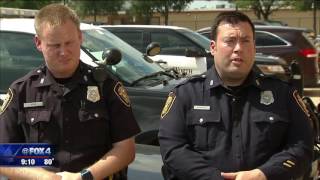 Fort Wort Police officers buy new AC unit for struggling vet