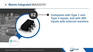 Maxim Integrated MAX22191 Digital Isolator — New Product Brief | Mouser Electronics