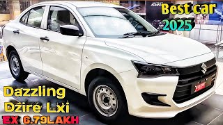 New DZIRE Lxi 2025 Base Model || Maruti Suzuki DZIRE Updated Lxi White Colour ReviewYouTube#dzirelxi