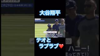 【MLB】大谷翔平、テオスカーヘルナンデスとラブラブ❤️ #shoheiohtani #mlb #mvp #dodgers #angels #wbc #真美子 #デコピン