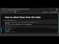 MySQL using Python - Select Rows from the Table
