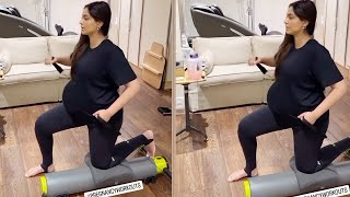Pregnant Sonam Kapoor Pregnancy Workout with big Baby Bump in 8 Month | Sonam Kapoor Pregnant