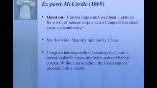 ex parte McCardle