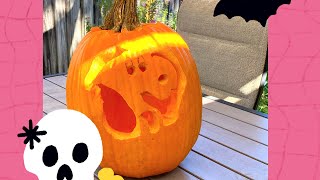 DIY Pumpkin carving Snoopy