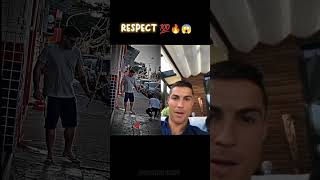 Spreading smile on People's face 🙏🏻🥺|| Ronaldo Reaction #respect #humanity