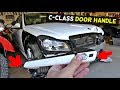 MERCEDES W204 EXTERIOR DOOR HANDLE REMOVAL REPLACEMENT C250 C300 C350 C200 C220