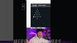 Draw a christmas tree 🎄🫣 #computerscience #softwareengineer #christmas #coding #python